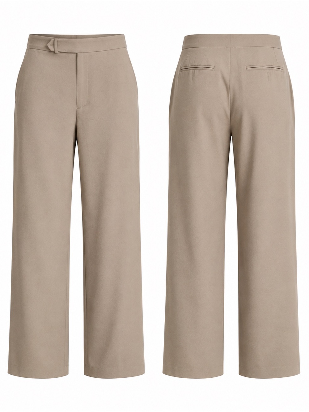 Ralph Lauren High-Rise Wide-Leg Women’s Pants in Taupe